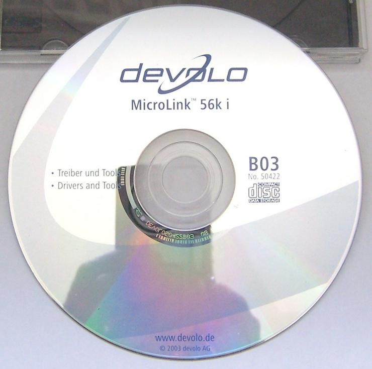 CD für Modem “devolo MicroLink 56 K”