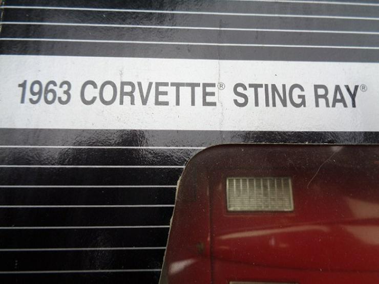 1963 Corvette Sting Ray, Modell Auto 1/8 OVP - Weitere - Bild 9