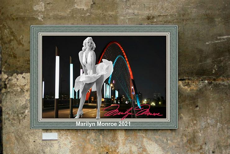 Marilyn Monroe 2021. 45x30 cm. Muss man haben! Souvenir. Wandbild. Geschenk. Andenken. Sammelobjekt. Deko. BRANDNEU!