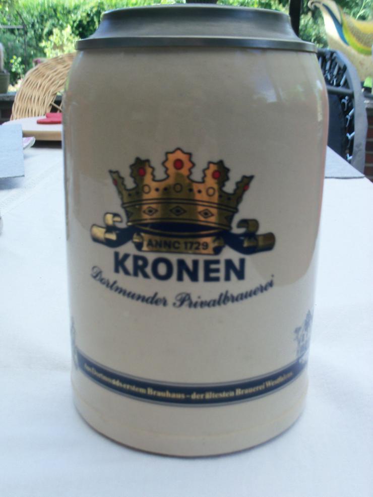 Bild 1: Großer  Bierkrug Dortmunder Kronen Braurei , Weihnachten 1980