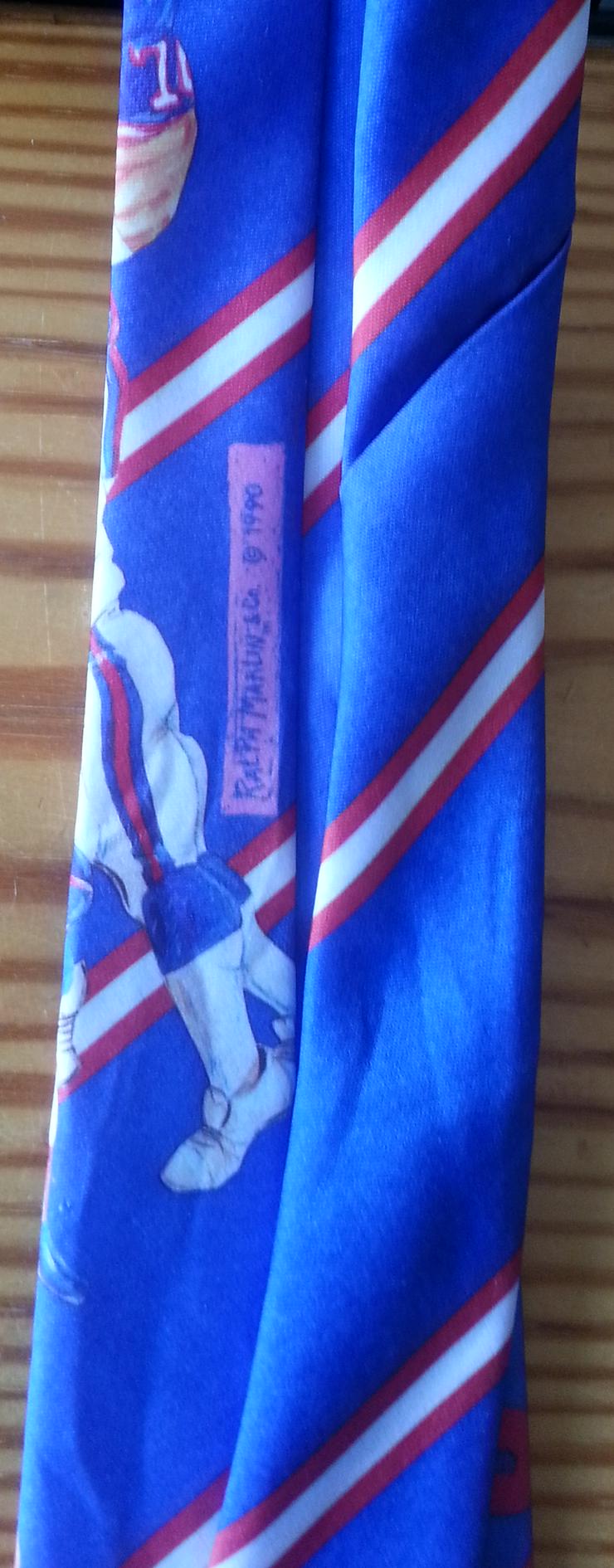 Bild 3: Original Ralph Marlin New York Giants Football-Krawatte für Männer Vintage 1990