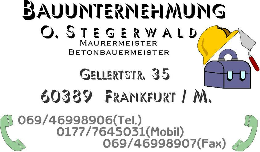 MAURERMEISTER BETONBAUMEISTER IN FRANKFURT / M.
