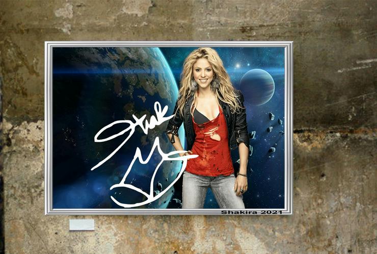 Shakira 2021. 45x30 cm. Bild. Muss man haben! Souvenir. Wandbild. Geschenk. Andenken. Sammelobjekt. Deko. BRANDNEU!
