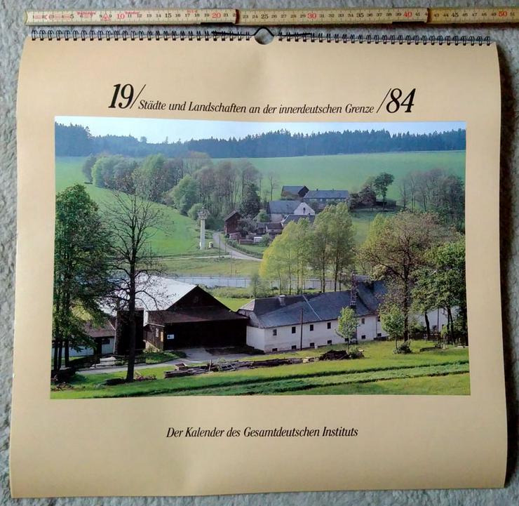 Bild 1: Kalender vom Gesamtdeutschen Institut, 1984 - aus Haushaltsauflösung