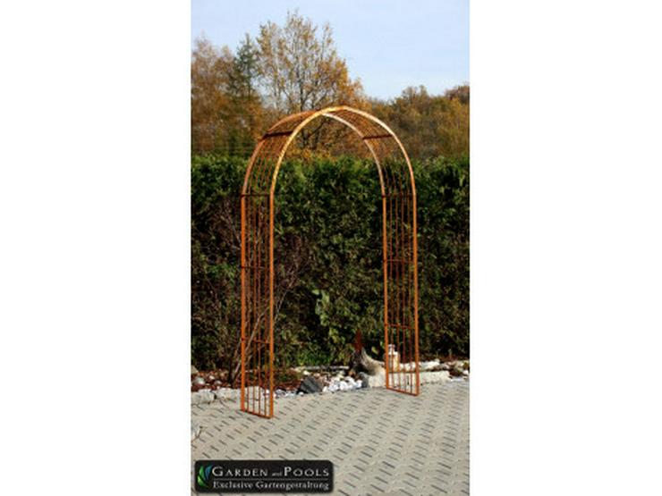 Bild 7: Eisen-, Metall- Gartenbogen MALAGA Breite 1,4 bis 3,05 m