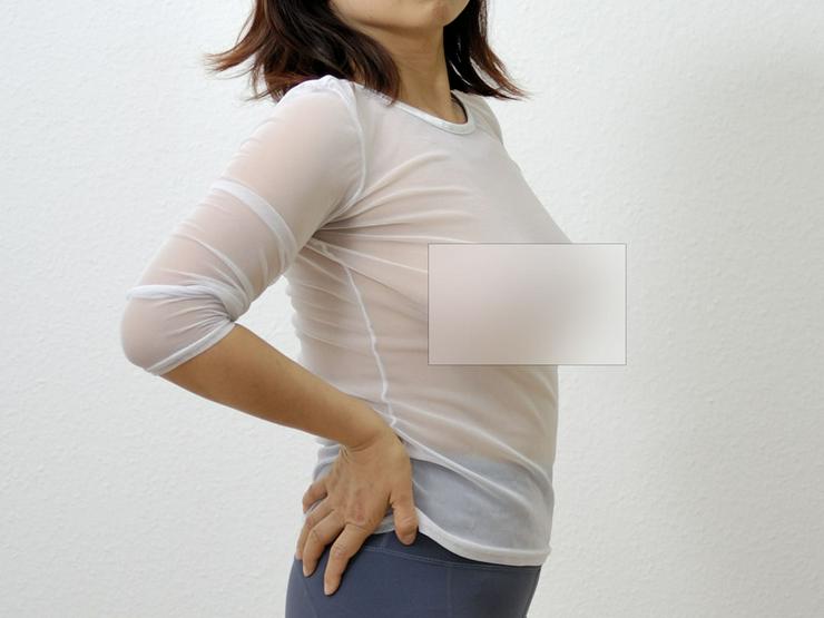 Shirt , weiß , transparent  - Größen 40-42 / M - Bild 4