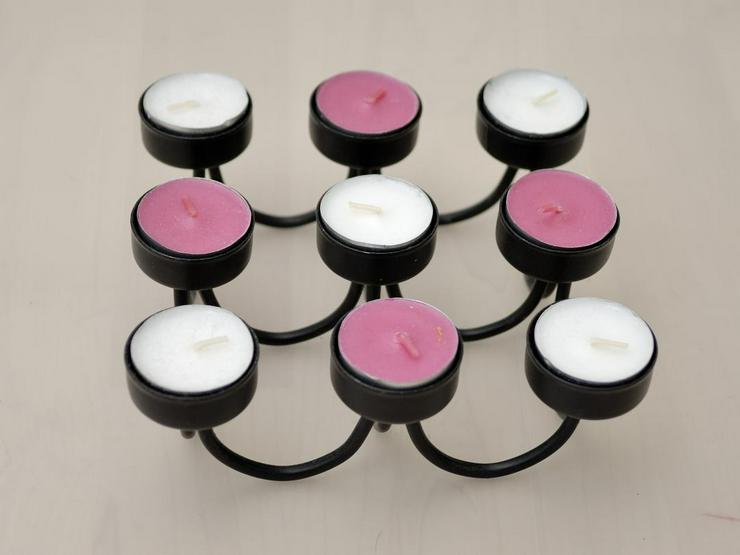 Bild 1: Kerzenständer für 9 Teelichter