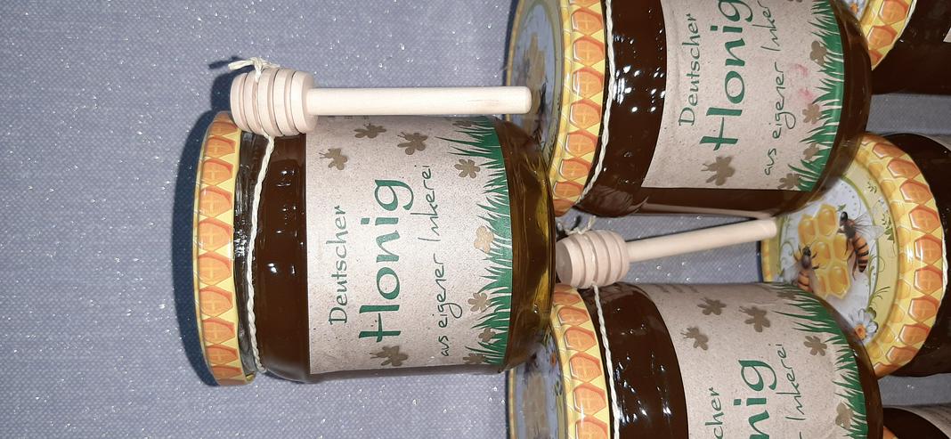 Bild 2: Honig aus eigener Imkerei 500g Glas reiner Blütenhonig