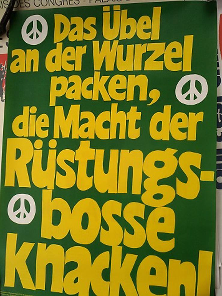 Bild 3: 1972  Orginal Plakat  Friedensbewegung  Abruestung