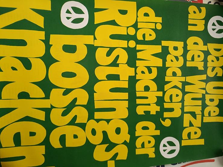 1972  Orginal Plakat  Friedensbewegung  Abruestung - Poster, Drucke & Fotos - Bild 2