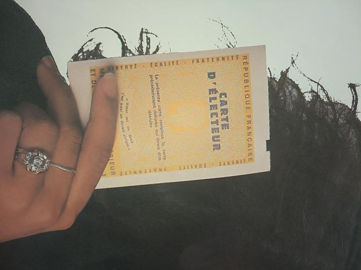 Bild 3: Wahlplakat. Chirac Tahiti Model dom-tom Ausgabe