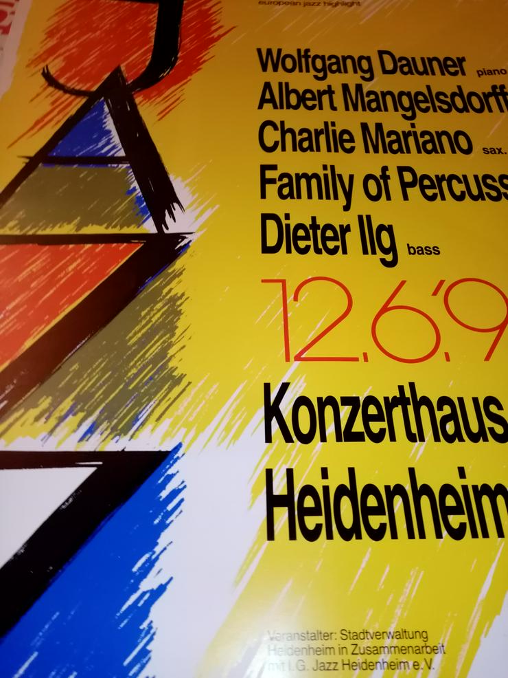 Bild 2: Plakat 1990 european jazz highlight  Heidenheim