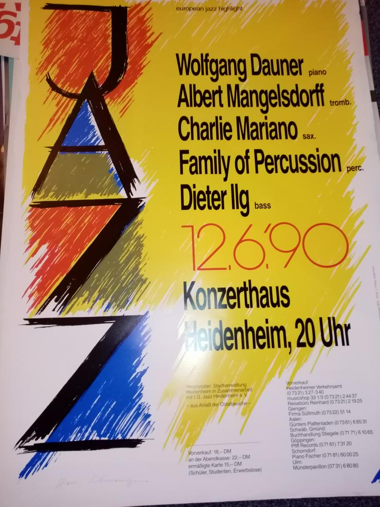 Plakat 1990 european jazz highlight  Heidenheim