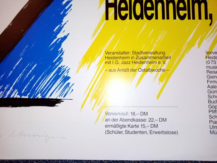 Plakat 1990 european jazz highlight  Heidenheim - Poster, Drucke & Fotos - Bild 4