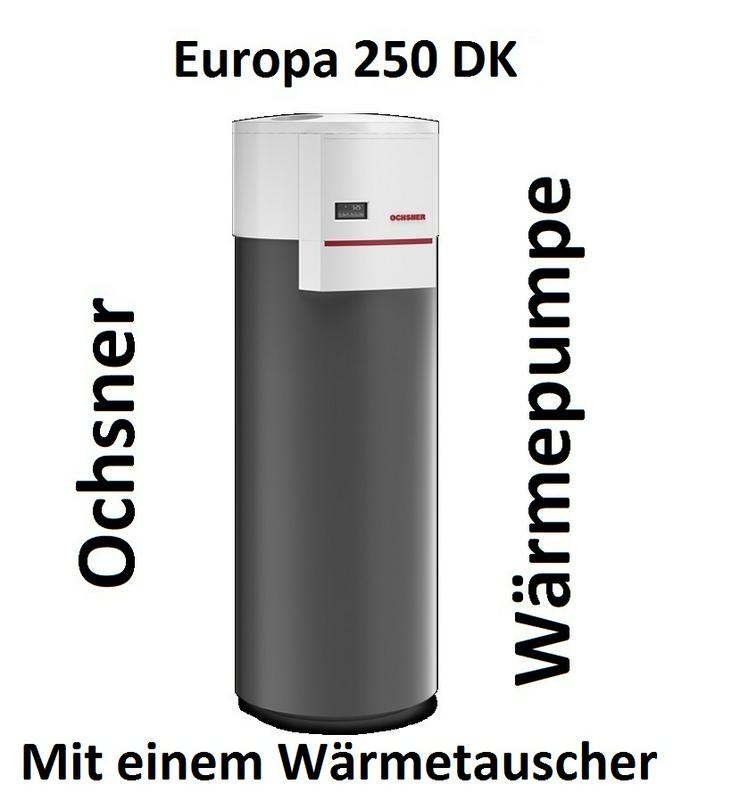 Bild 1: 1A Luft Warmwasser Wärmepumpe OCHSNER Europa 250 DK + Speicher 1W