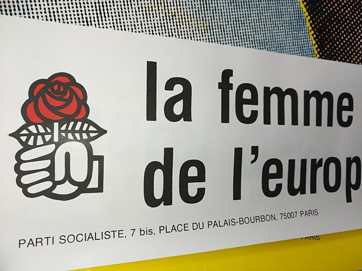 Bild 3: 1978 pol EU feministen Plakat mit Sozi Rose