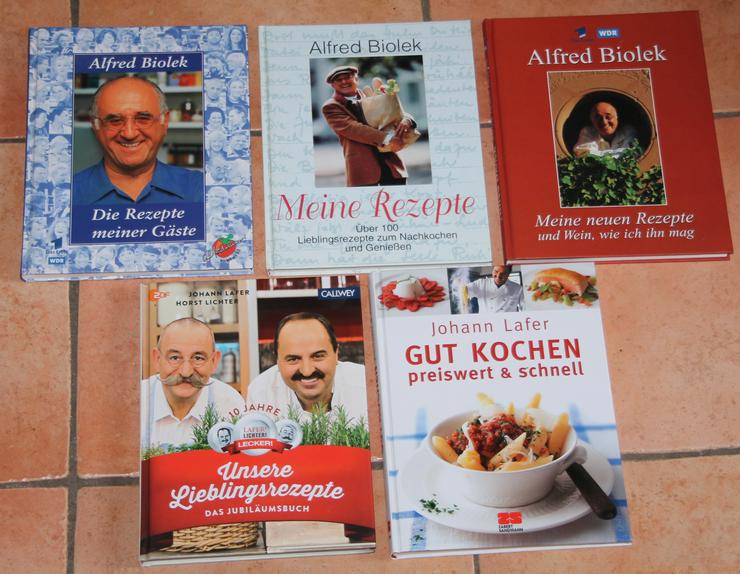 02) Buchpaket Alfred Biolek , Johann Lafer , Horst Lichter ( 5 Bildbände ! ) - Kochen - Bild 1