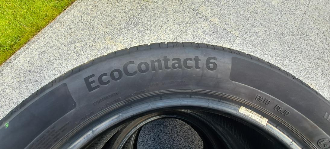 4 absolut neuwertige Reifen 195/55 R16 87H Continental EcoContact 6 - Sommerreifen - Bild 3