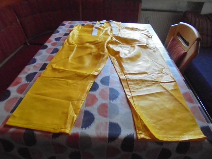 Herren Arbeitshose -  Latzhose Allwetterhose- Überziehhose in gelb Gr. XXL - Herren Kleidung - Bild 1
