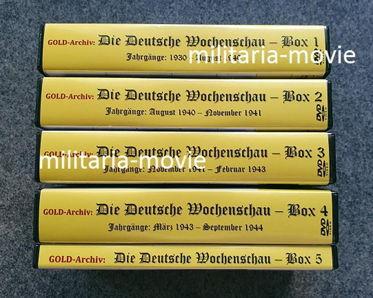 Bild 3: Die Deutsche Wochenschau DVD Archiv, Gold-Archiv, 43 DVDs in 5 Boxen, 1930-1945 inkl. 61 HD-Filme, DVD-Video-Format, UNCUT!