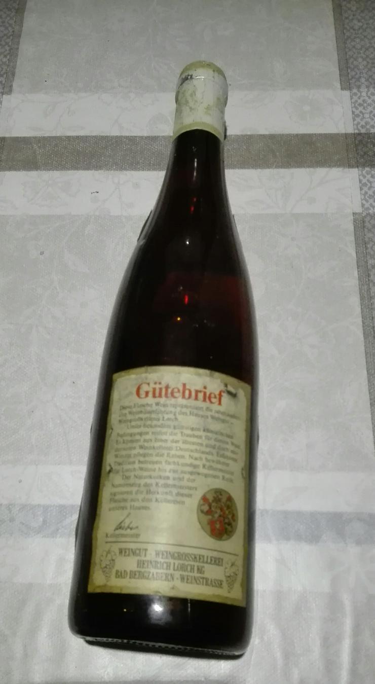 Bild 2: Weinflasche 1973 Qualitätswein Wachenheimer Mandelgarten
