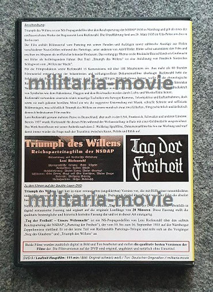 Triumph des Willens + Tag der Freiheit!, DVD Gold-Archiv, Riefenstahl Reichsparteitag 1934 + 1935, Trilogie Teil 2+3, UNCUT! - DVD & Blu-ray - Bild 2