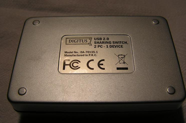 Bild 4: Sharing Switch  für 2 PC - 1 Device von Digitus