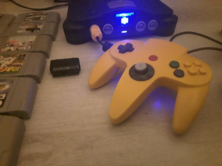N64 Nintendo 64 Konsole (Blue Light)+12Spiele +MARIO+POKEMON - Weitere Konsolen & Controller - Bild 3