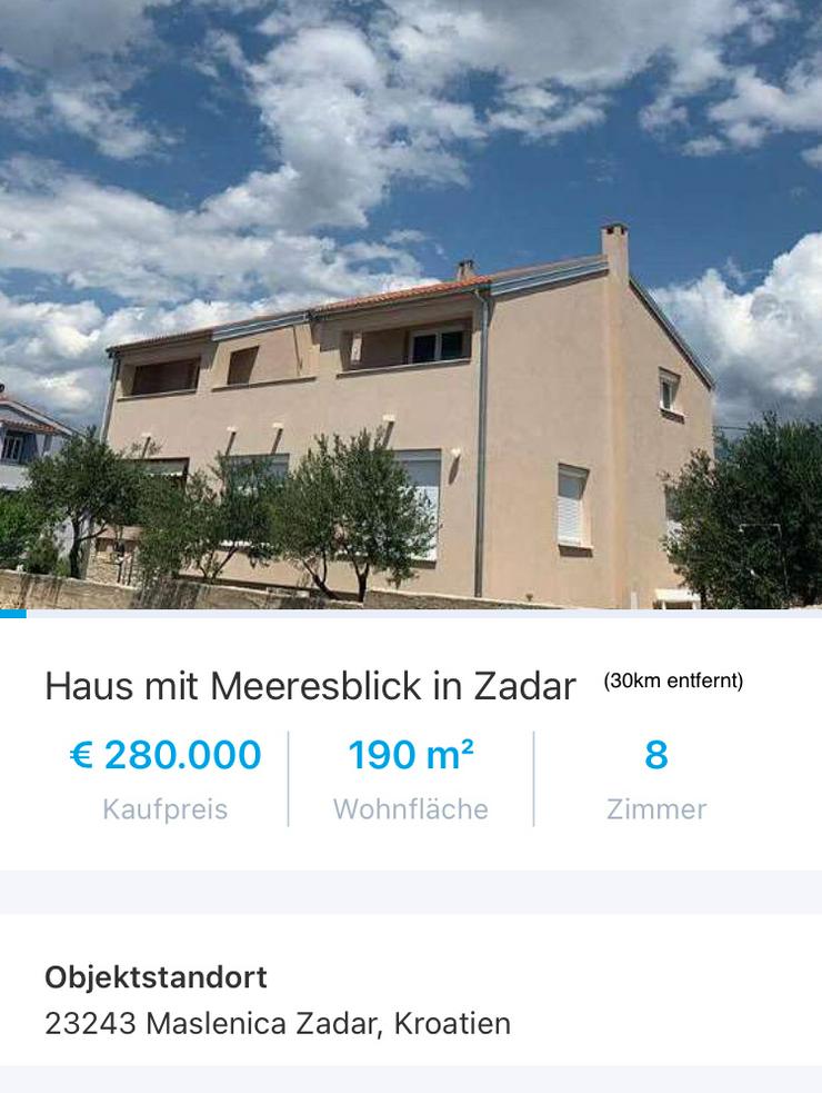 Bild 1: Haus am Meer ☀️🌊 in Dalmatien Zadar 280 000 Euro 
