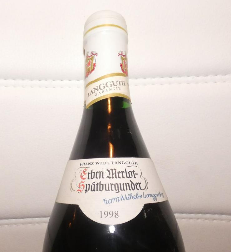 Erben Merlot Blauer Spätburgunder 1998 - Wein aus Spanien - Bild 4