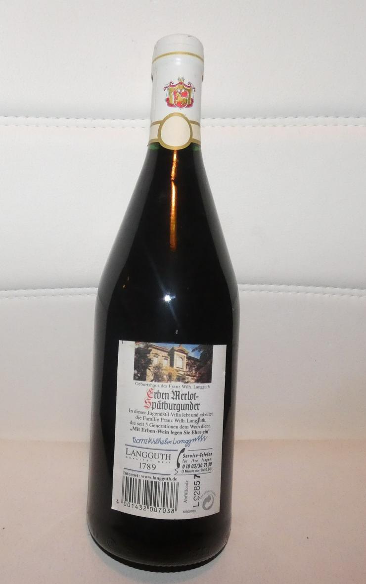 Erben Merlot Blauer Spätburgunder 1998 - Wein aus Spanien - Bild 2