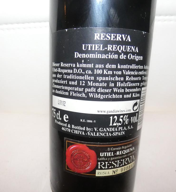 Reserva Utiel Requena von 1994, Wein aus Spanien - Wein aus Spanien - Bild 4