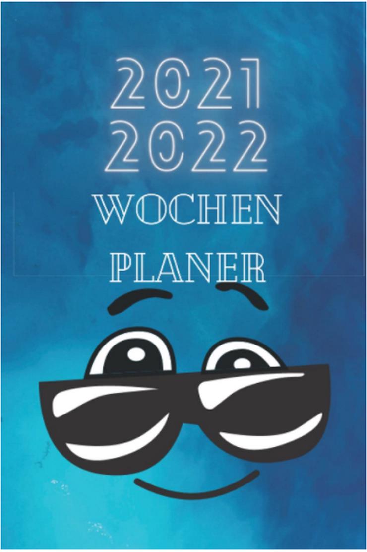 Bild 3: Wochenplaner 2021-2022: Blau und auf Deutsch