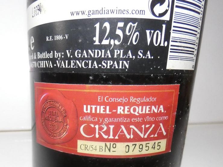 Bild 4: Crianza Utiel Requena von 1996, Wein aus Spanien