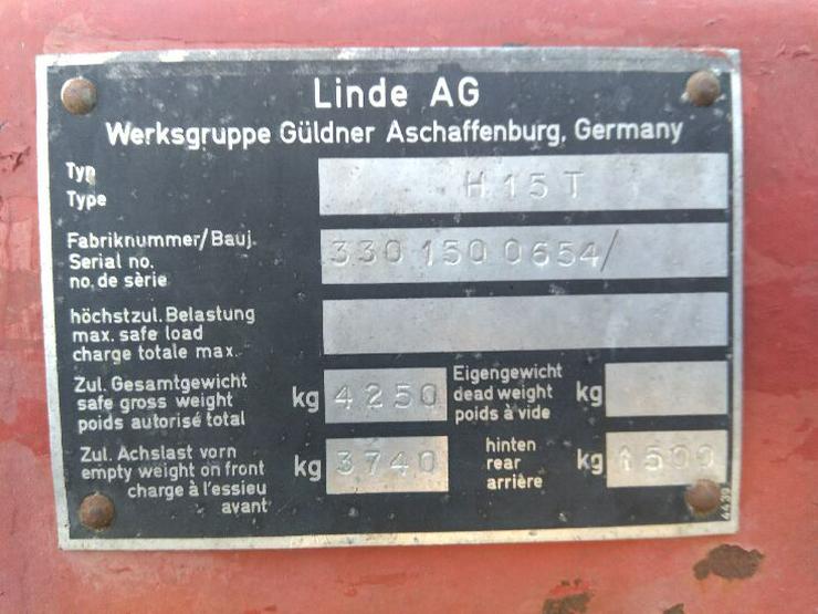 Bild 5: Gabelstapler Linde H15T Typ 330 