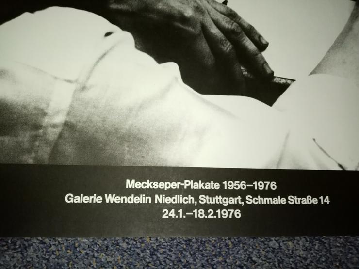 Bild 2: Stuttgart 1976 Meckseper Ausstellung Plakat Niedlich