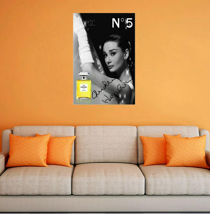 AUDREY HEPBURN Chanel No. 5. Star Souvenir, Geschenkidee, Rarität, Super Deko. Wandbild. BRANDNEU! - Poster, Drucke & Fotos - Bild 6