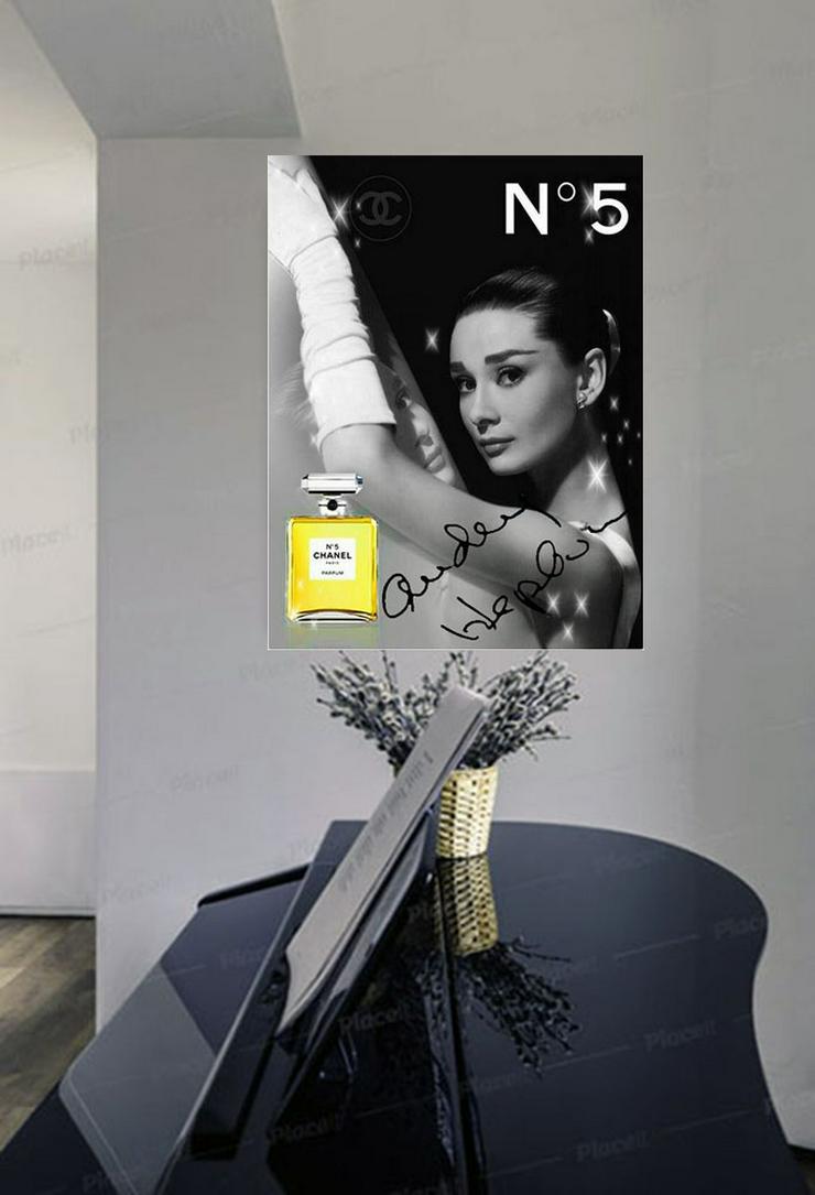AUDREY HEPBURN Chanel No. 5. Star Souvenir, Geschenkidee, Rarität, Super Deko. Wandbild. BRANDNEU! - Poster, Drucke & Fotos - Bild 8
