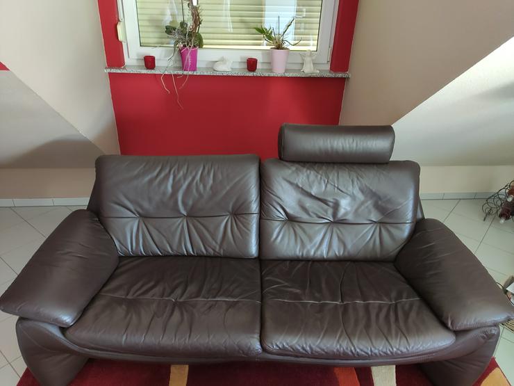 Echtleder Couch 2+2,5 Sitzer im guten Zustand! - Sofas & Sitzmöbel - Bild 2