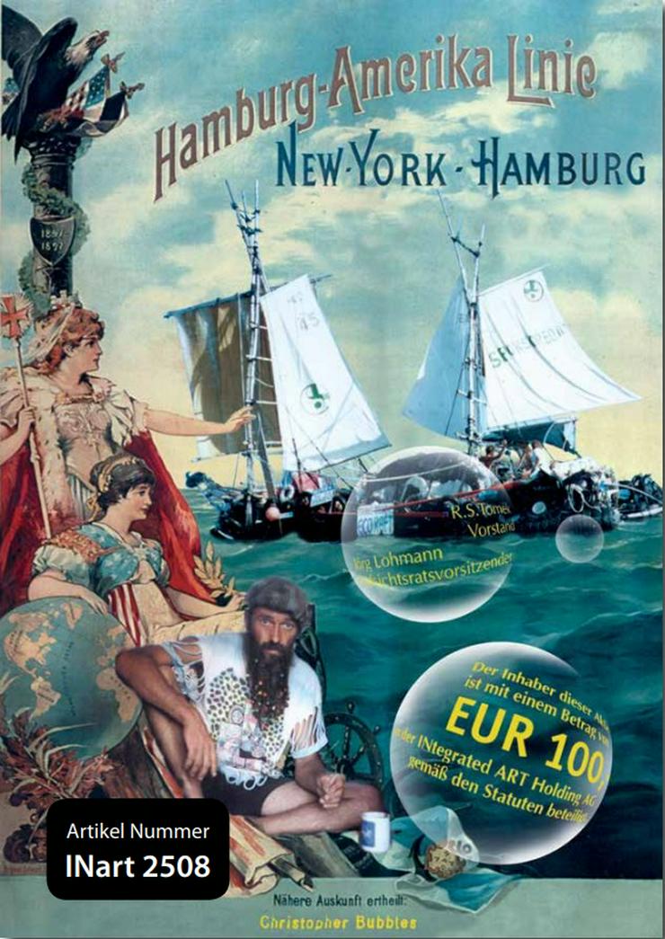 "Hamburg-Amerika-Line" Aktien Grafik von Joy Lohmann - Poster, Drucke & Fotos - Bild 1
