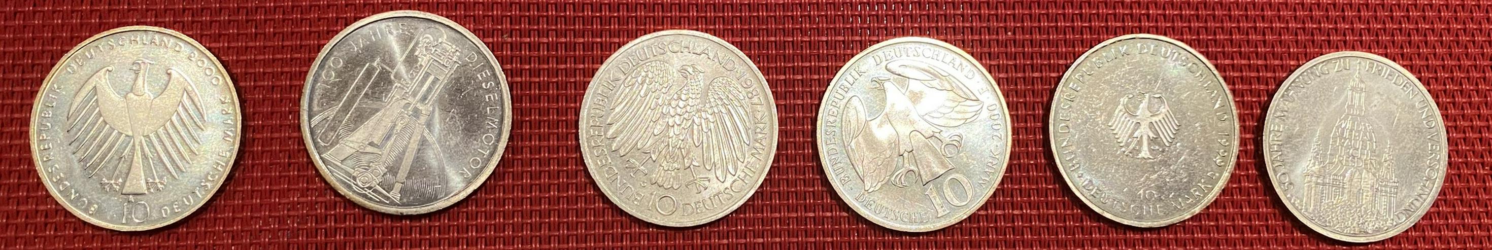 Bild 2: Konvolut Münzen (5DM,Euro-Gedenkmünzen,DM-Scheine)