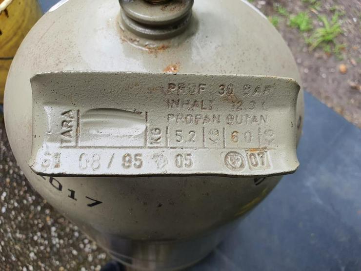 Bild 4: 5 kg Gasflasche Eigentumsflasche grau,gas,flüssiggas,propan,flüssig,camping-gasflasche