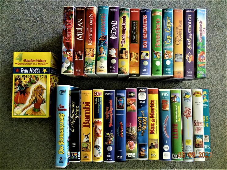 Walt Disney 13 Stck. VHS + 18 weitere VHS Kassetten , überwiegend NEU