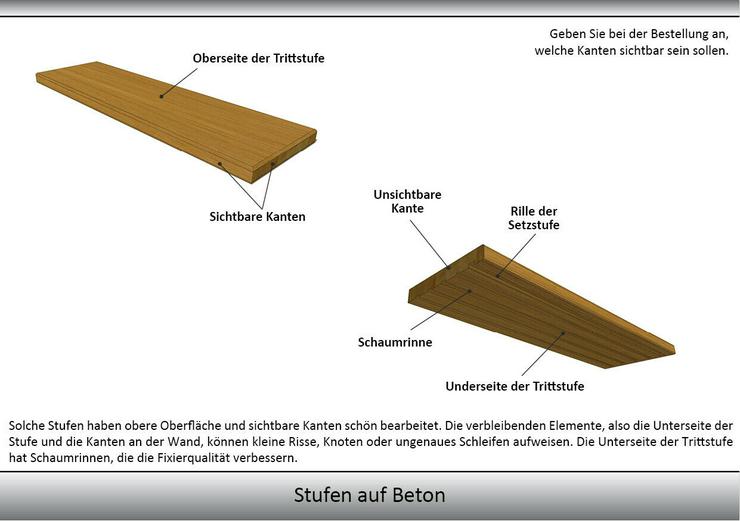 TREPPENSTUFEN RENOVIERUNGSSTUFE TREPPENSANIERUNG BUCHENHOLZ 40mm 4cm - Weitere - Bild 5