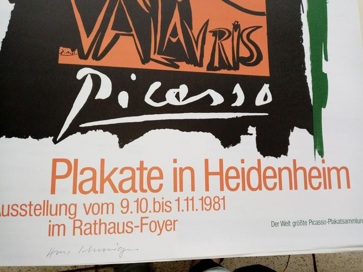 Picasso Vallauris 1981 Heidenheim sign Schweiger - Poster, Drucke & Fotos - Bild 2
