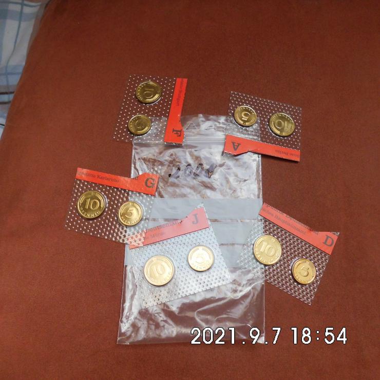DM 10+5 Pfennig 2001 im Blister - Deutsche Mark - Bild 1