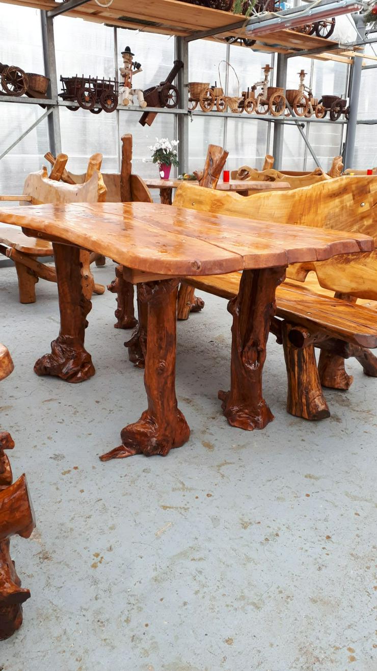 Gartenmöbel massiv Holz - Garnituren - Bild 15