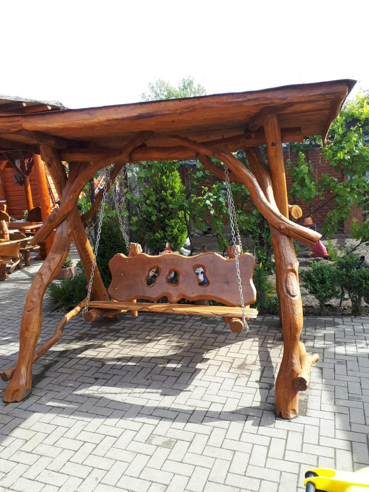 Gartenmöbel massiv Holz - Garnituren - Bild 2