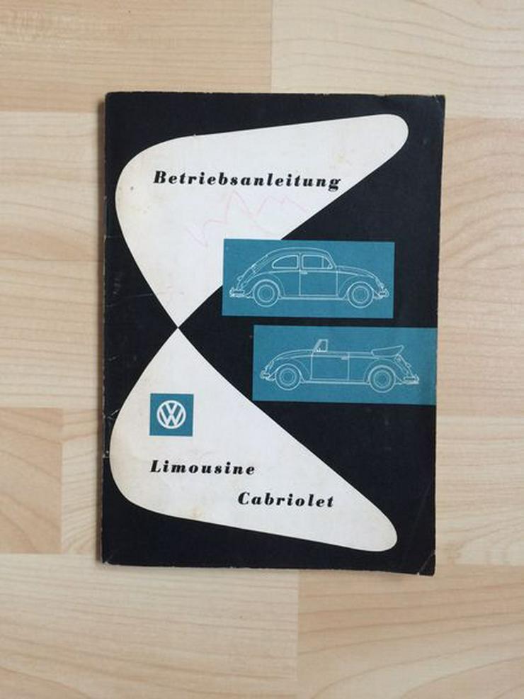 ORIGINAL + NEU Betriebsanleitung 08/1960 VW Limousine und Cabriolet 
