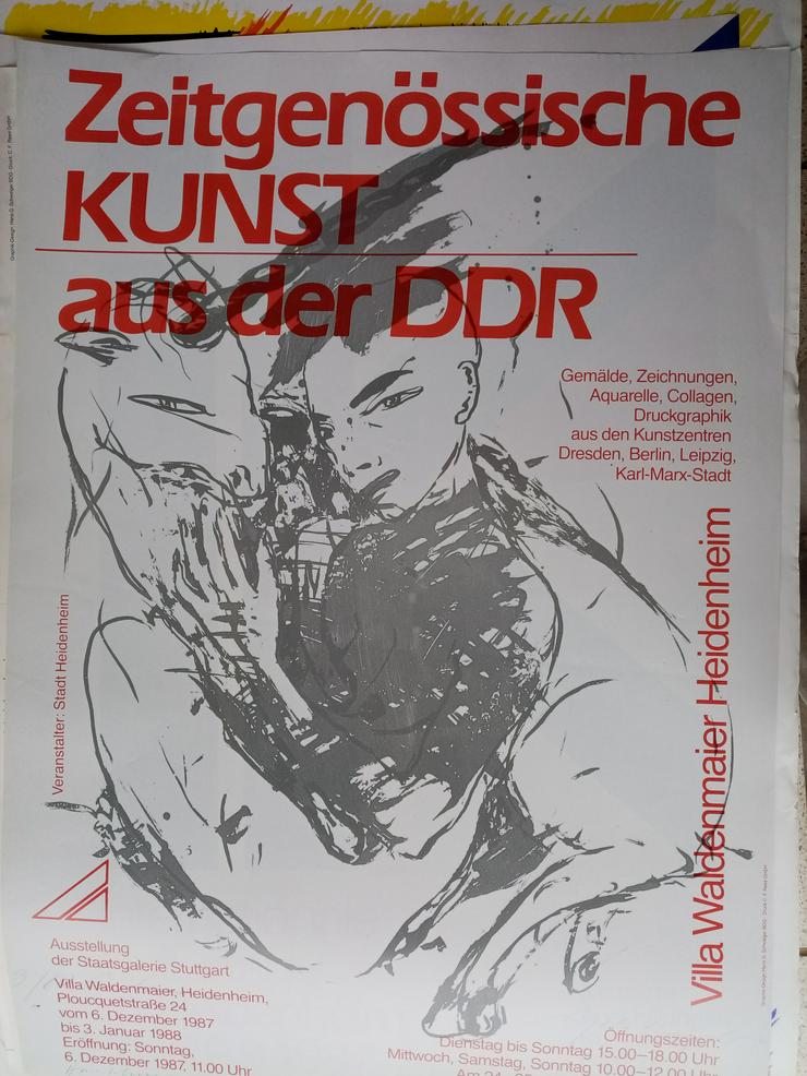 Bild 5: Plakat DDR Zeitgenossen VBK Malerei 1987  Heidenheim